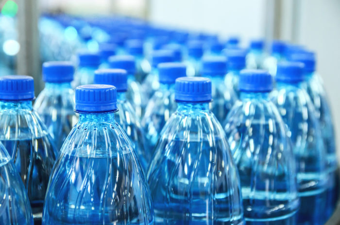 saving water - bottled water